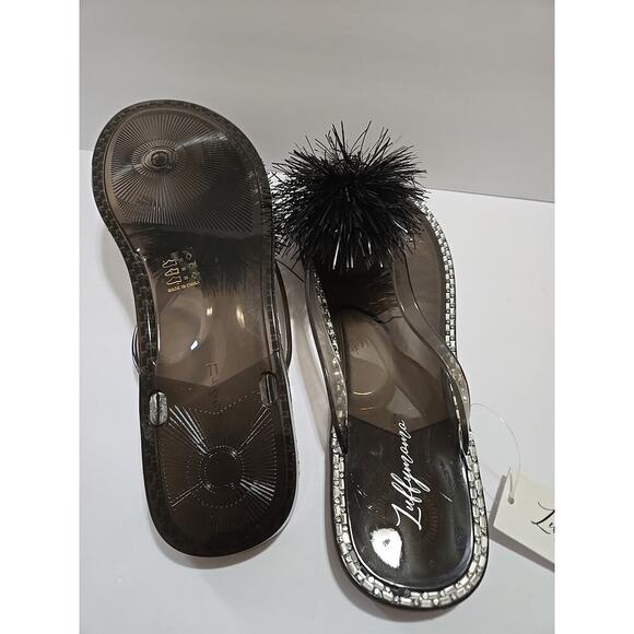 Luffymomo Women's Rhinestone Flip Flops Beach Flat Thong Sandals - Picture 5 of 8